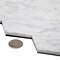 Apollo Tile Sample of 2" Calacatta Gold Hexagon 11.8"x11.8" Marble Mosaic Tile APLTSC99G22HEC53 Sample - alternate 3